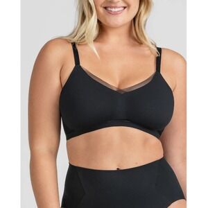 HONEYLOVE Women's Vamp Full Coverage Adjustable Straps CrossOver Bra Size 40B